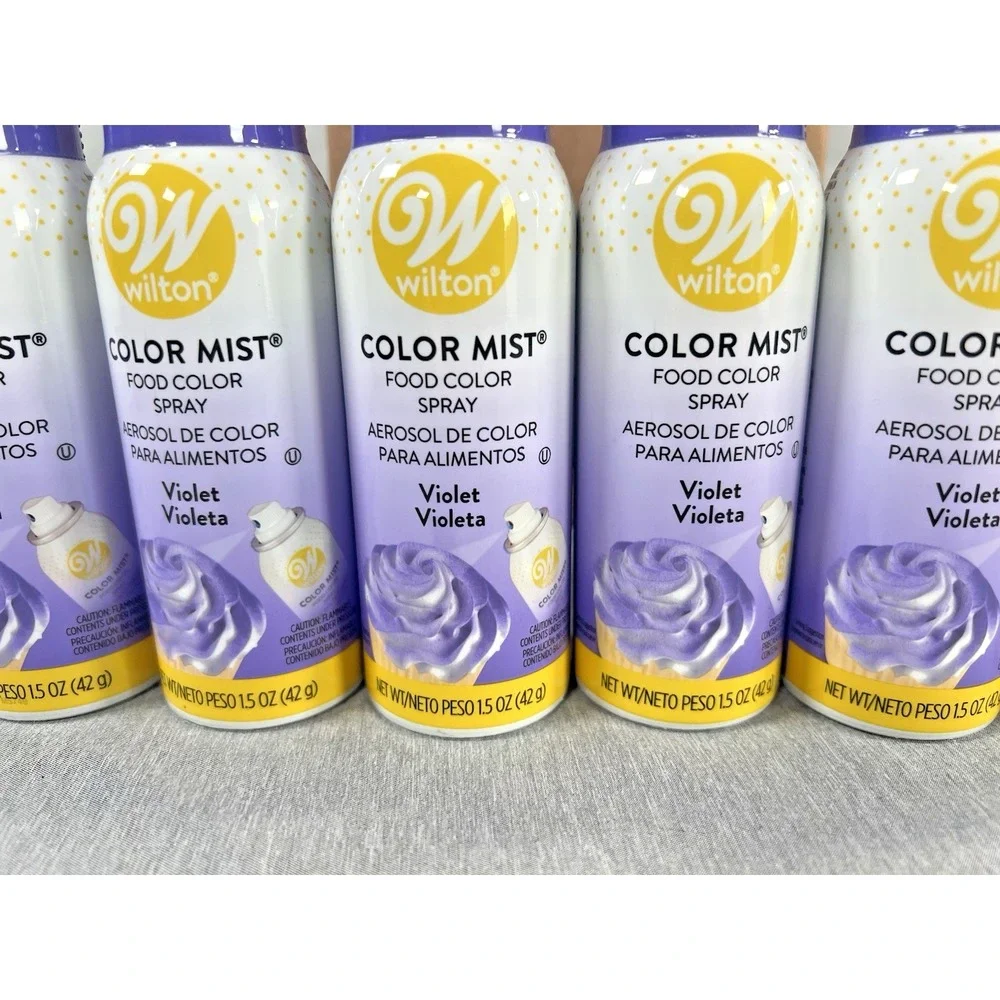 6 WILTON 1.5 VIOLET COLOR MIST FOOD SPARY Baking HOLIDAY‎ WEDDING CAKES cupcake